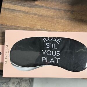 Shiraleah Black Rosé S'il Vous Plaît Sleep Mask
